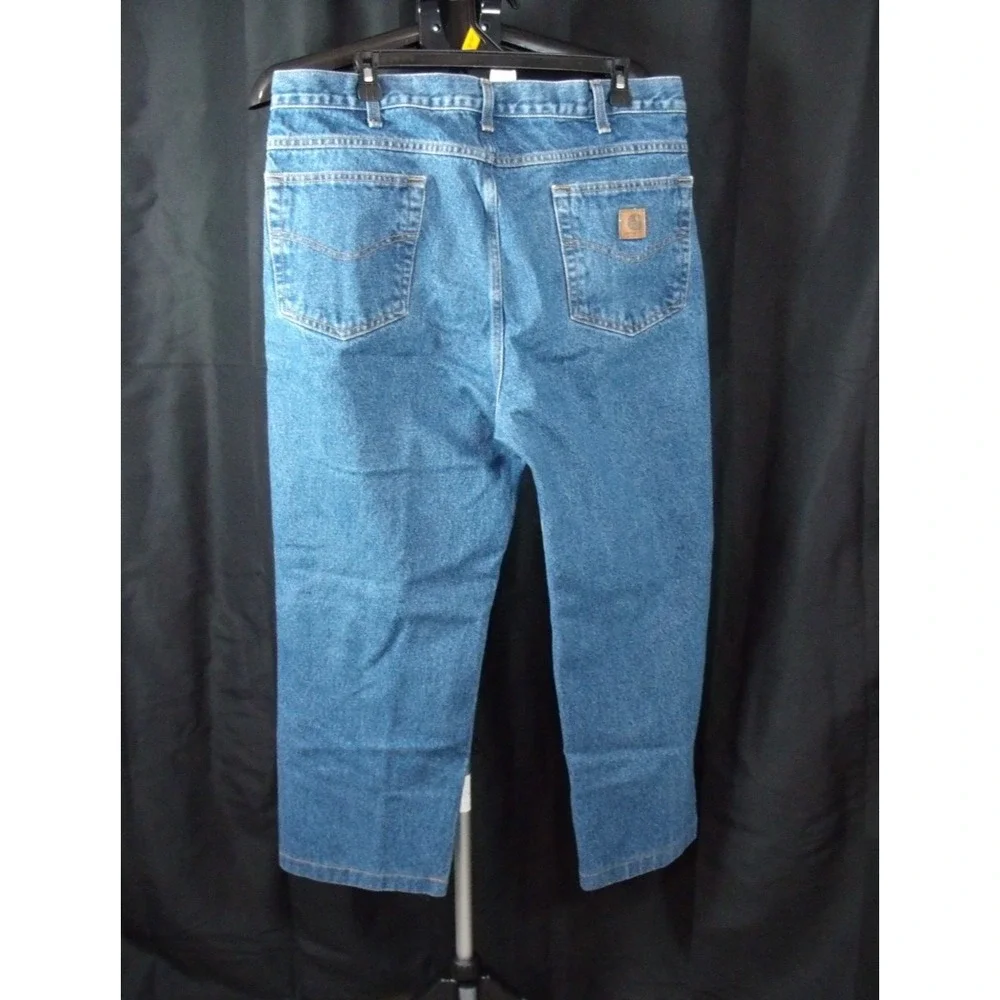 Carhartt Relaxed Fit Men's Blue Denim Medium Wash Workwear Jeans‎ 36x25